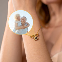 Thumbnail for Angel Personalized Photo Bracelet - Personalized Gift - Custom Jewelry - Custom Bracelet Picture - Personalised Photo Gift Bracelet Gold Brother & Sisters