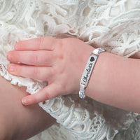 Thumbnail for Baby Name Bracelet - Personalised Baby Gift - Personalised Blanket Bracelet Brother & Sisters