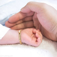 Thumbnail for Baby Name Bracelet - Personalised Baby Gift - Personalised Blanket Bracelet Brother & Sisters