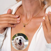 Thumbnail for Nature Photo Personalised Necklace  - Photo Necklace - Photo Projection Necklace Necklace Brother & Sisters