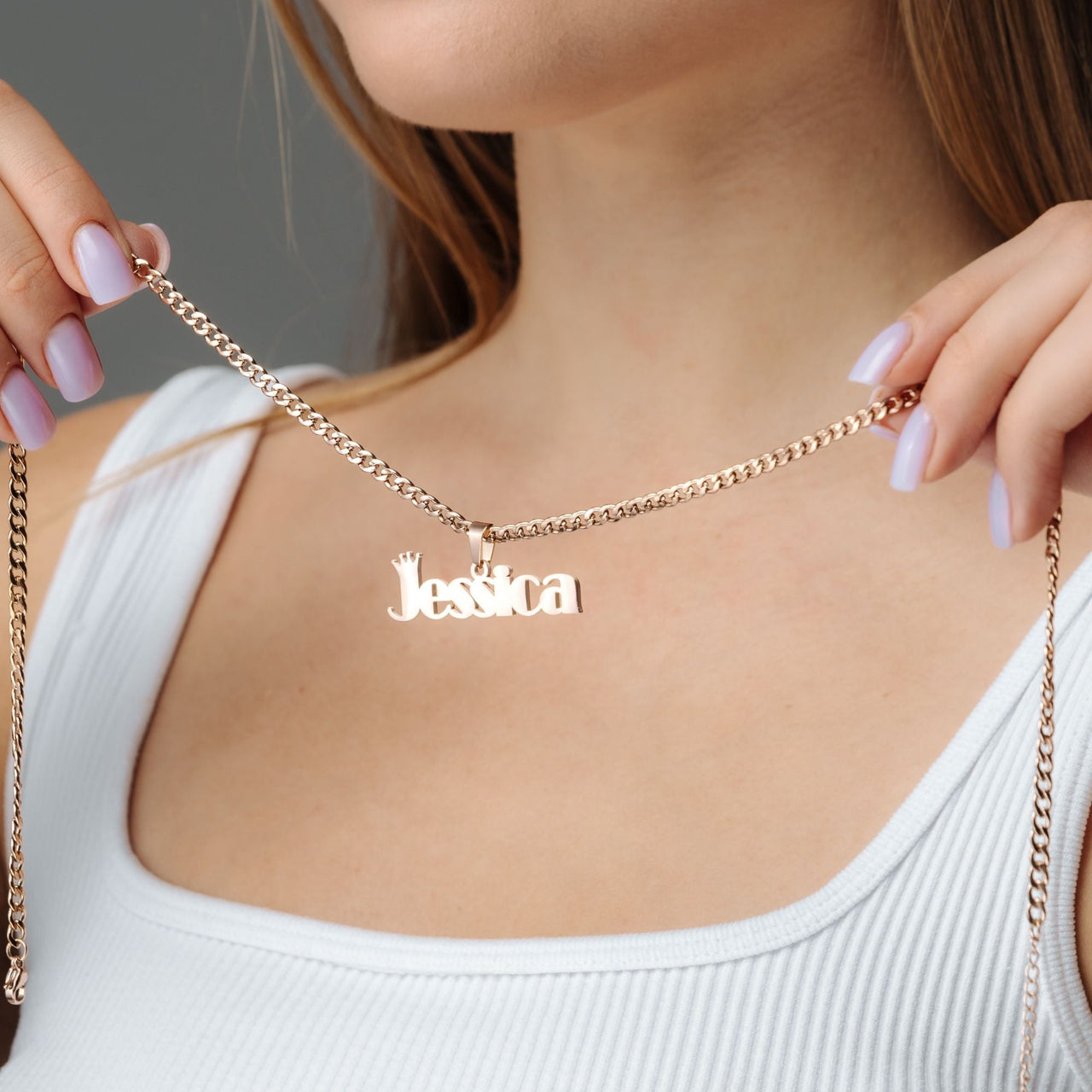 Queen Name Necklace - Custom Name Necklace - Personalised Necklace - Gifts for Mom - Personalized Gift Necklace Brother & Sisters