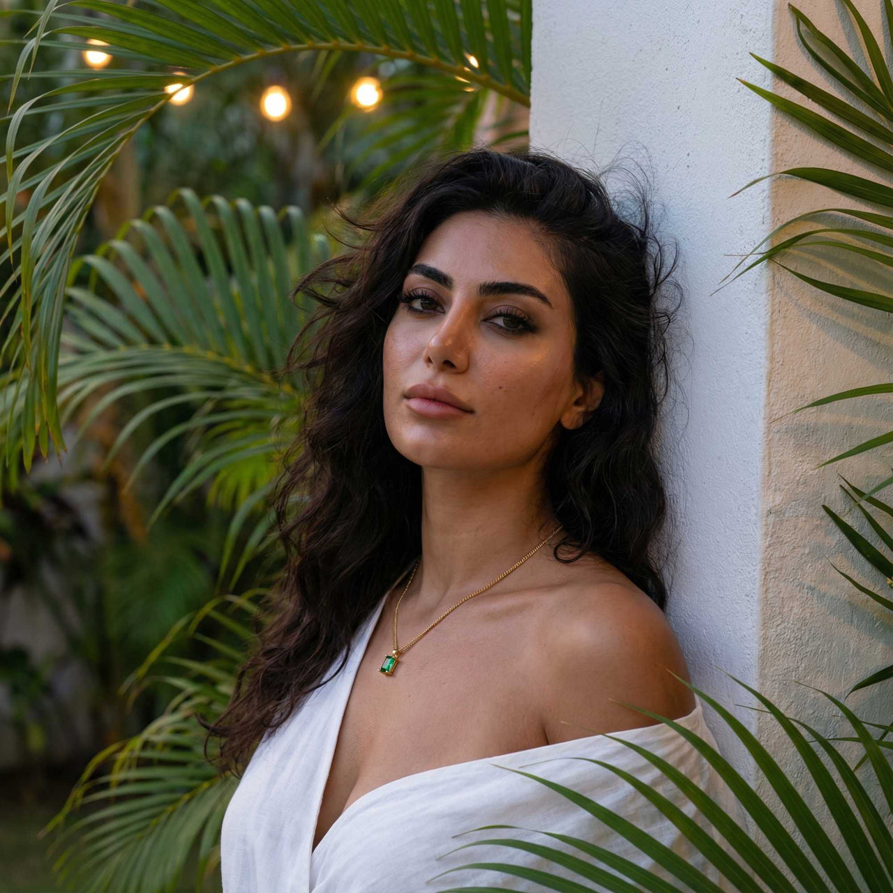 Emerald Pendant Necklace