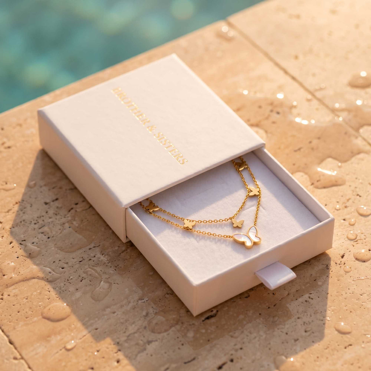 Butterfly Pearl Anklet