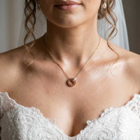 Thumbnail for Necklace with Joined Rings & Crystals