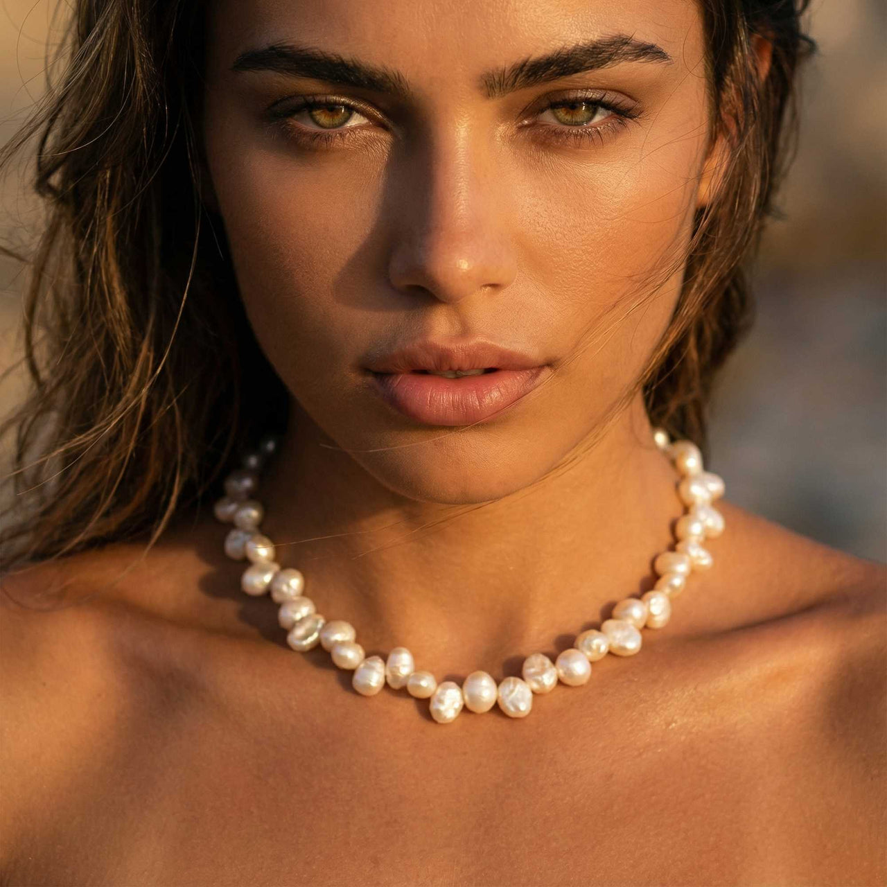 Sunseeker Pearl Choker