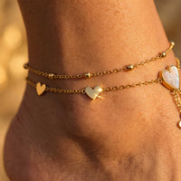 Thumbnail for Heart Pearl Anklet