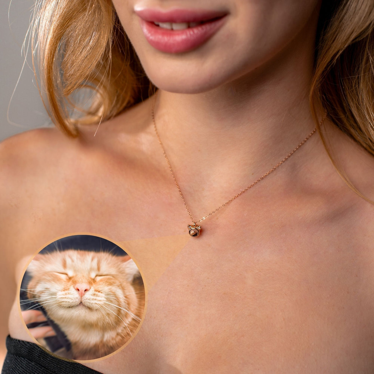 Cat Photo Necklace