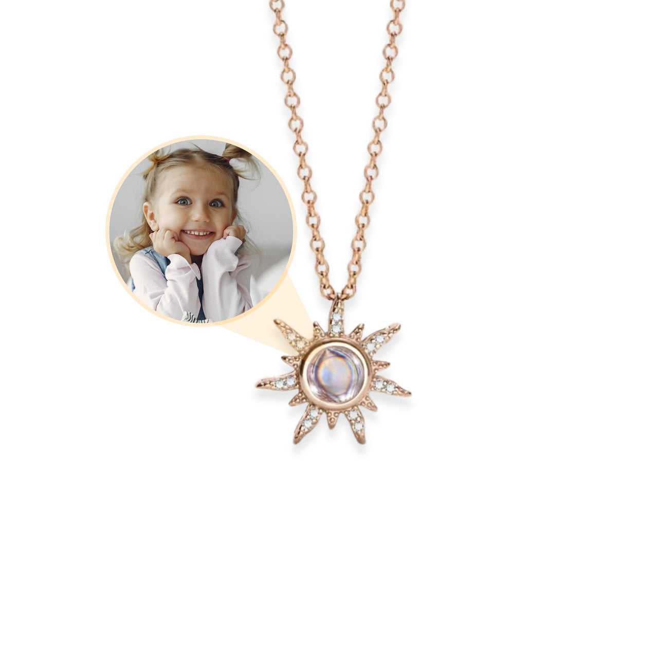 Sun Photo Necklace