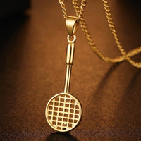 Thumbnail for Badminton Racket Necklace Gold – macro detail of the lion head | Brother & Sisters | SKU: Gold