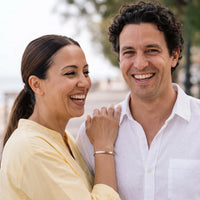Thumbnail for Adjustable bracelet — worn by a couple, rose gold | SKU: lanature-rg