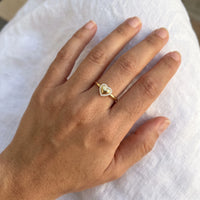 Thumbnail for The Heart, gold ring — real size | SKU: lecoeur
