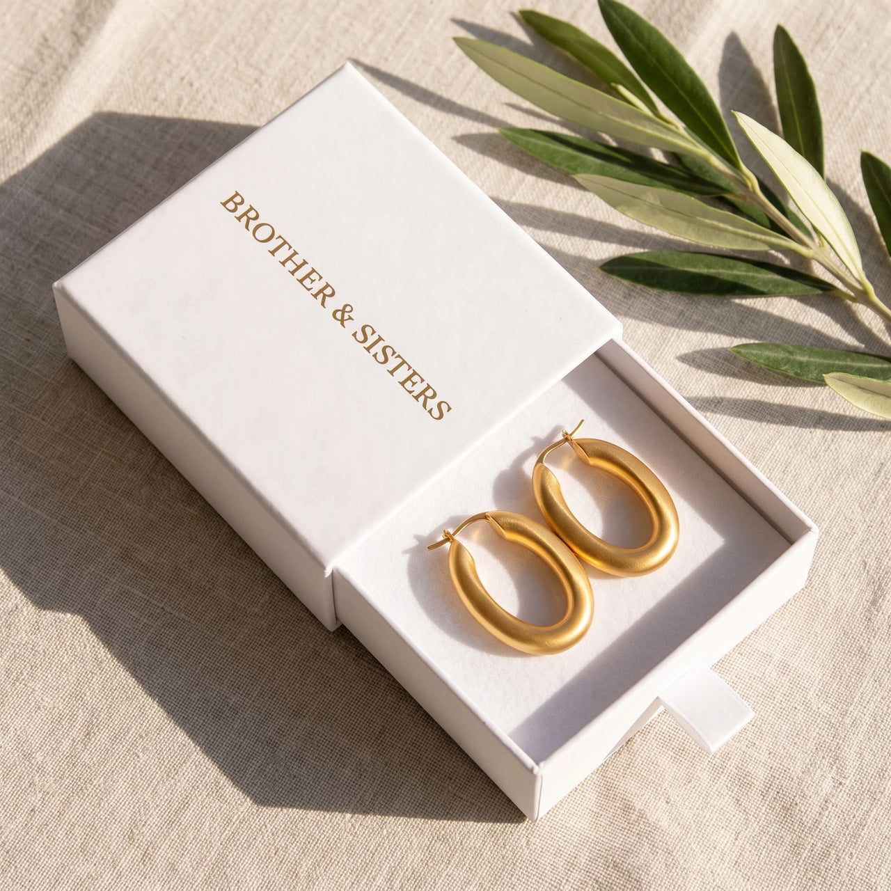 Earrings for women — in the gift box, gold | SKU: lesmates