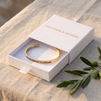 Thumbnail for Inspirational bracelet — in the gift box, gold | SKU: nftd-rg