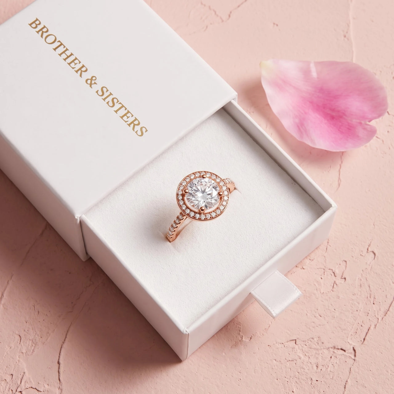 Rose Gold Circle Ring, rose gold ring — gift box | SKU: 101791-4.5-rose-gold