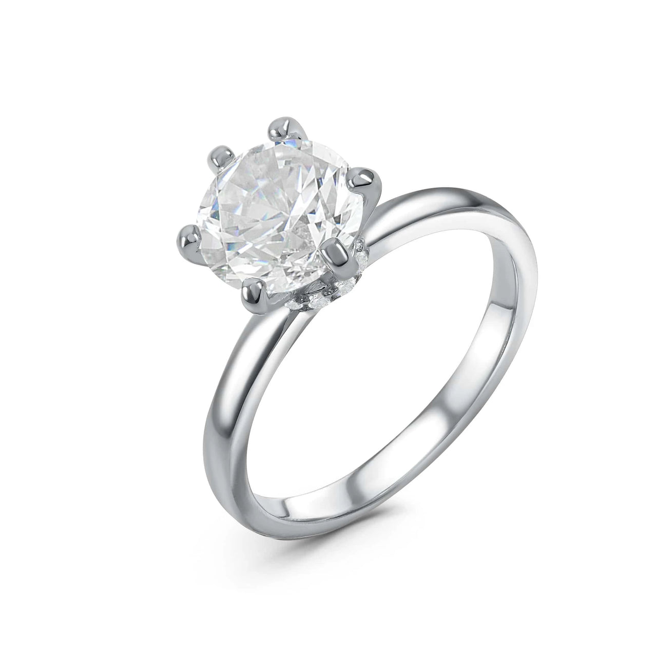 Silver Classic Ring, silver ring, studio packshot | SKU: 33759698-4.5-silver