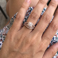 Thumbnail for Rose Gold Majestic Ring worn, showing its real size | SKU: 497080-4.5-rose-gold