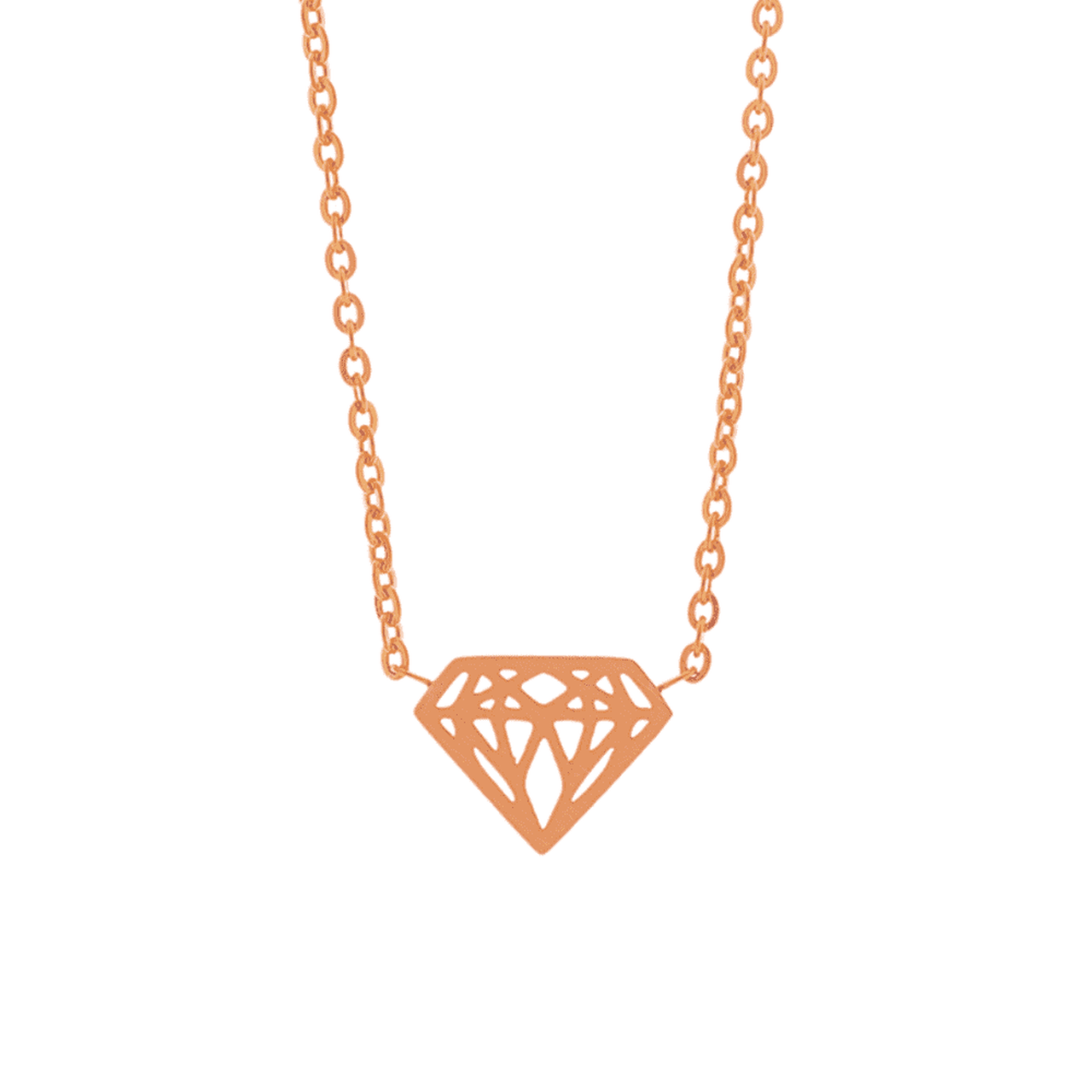 Little Diamond Necklace Necklace 18k Rose Gold Brother & Sisters
