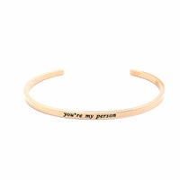 Thumbnail for You are my person Bracelet 18k Rose Gold Brother & Sisters